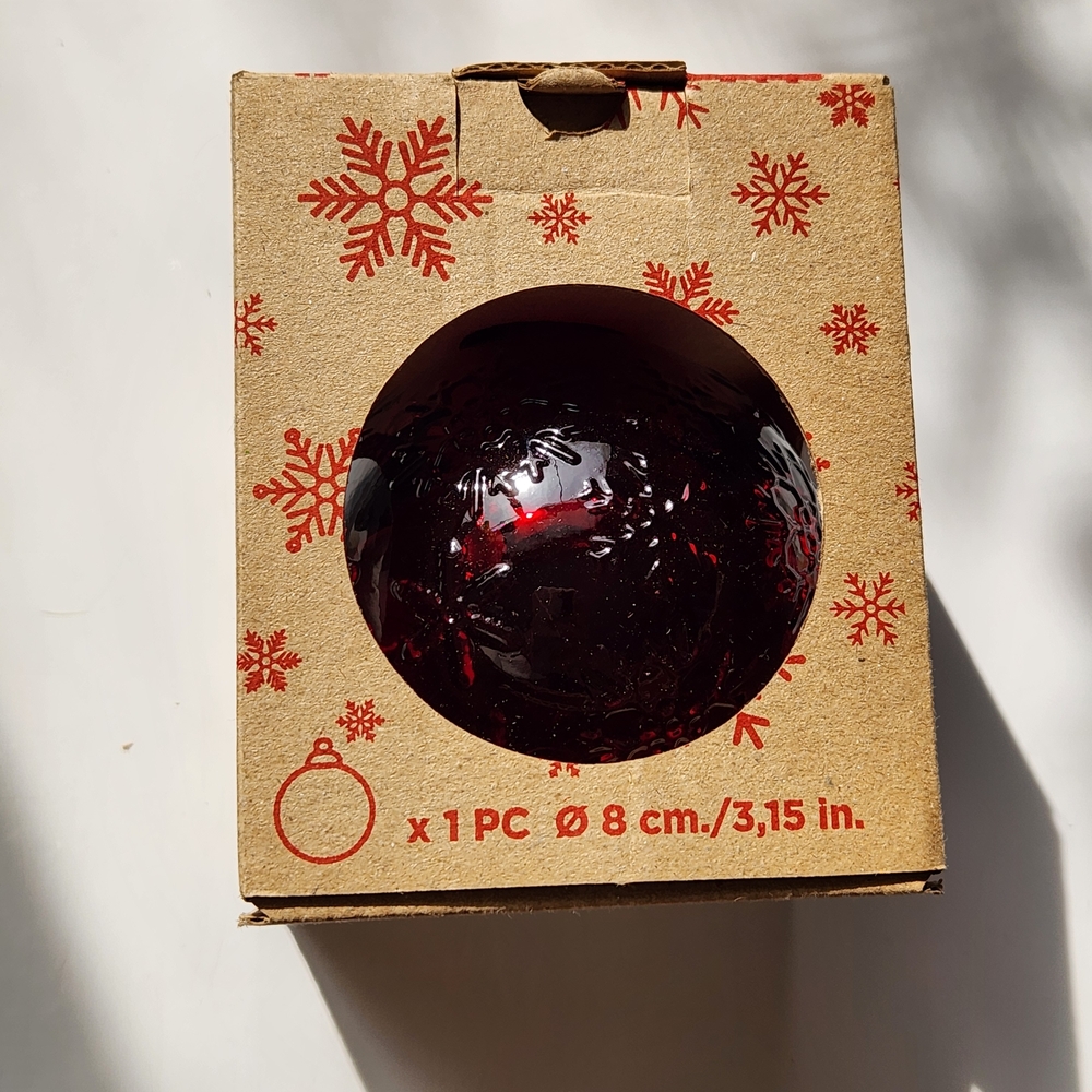 Red Christmas Ornament in Box
